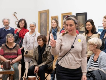 Visiteurs-groupe-Saveurs-dartistes-2 © Musée d'arts de Nantes, photo. : C. Clos